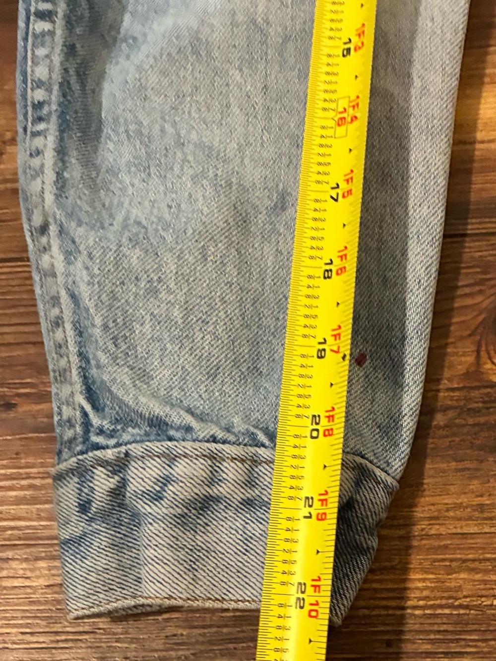 Vintage 80s Levi’s 70506 USA Denim Trucker Jacket Approx Size 40 M Distressed - Picture 9 of 15
